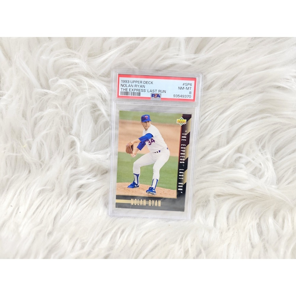 Rare Baseball Card 1993 Upper Deck Nolan Ryan The Express Last Run #SP6 - PSA 8